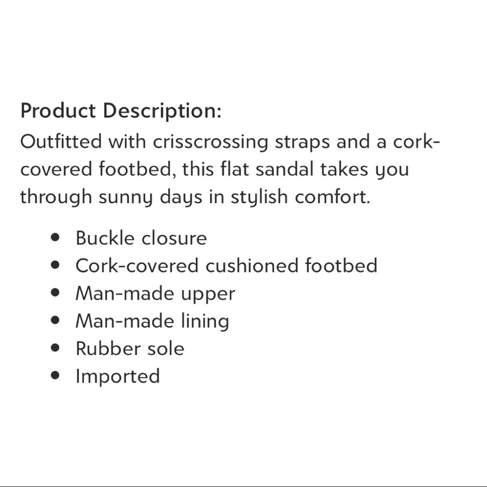 ⛔️SOLD⛔️ NIB Korks Felicity Crisscross Strap Flat Sandal - Picture 12 of 12